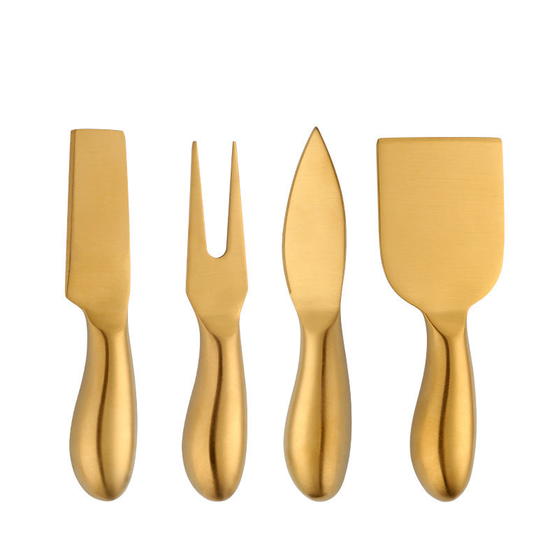 Modern Cheese Knife And Fork Set