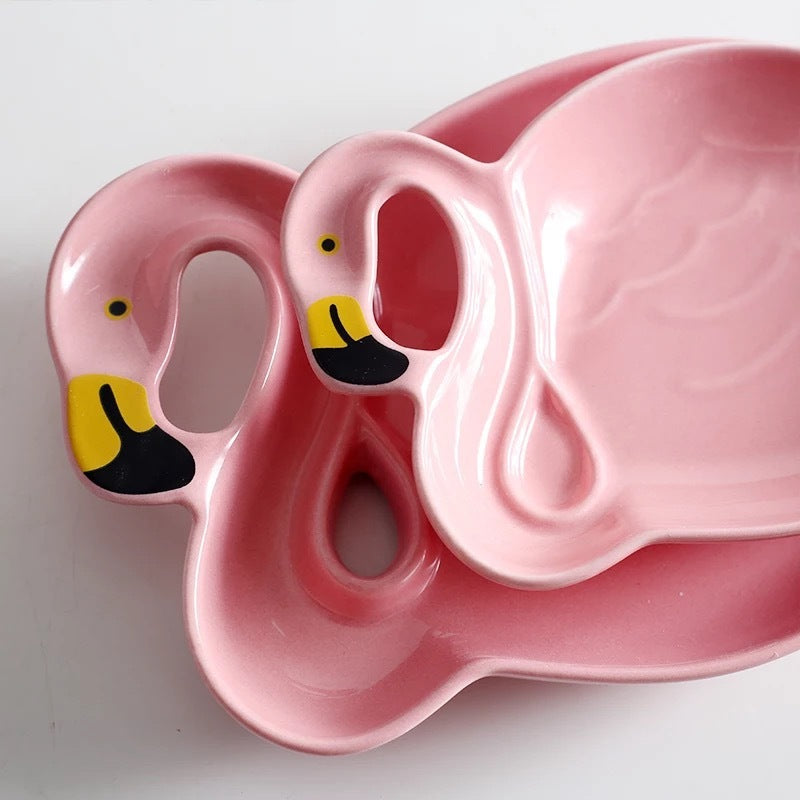 Flamingo Snack Plate
