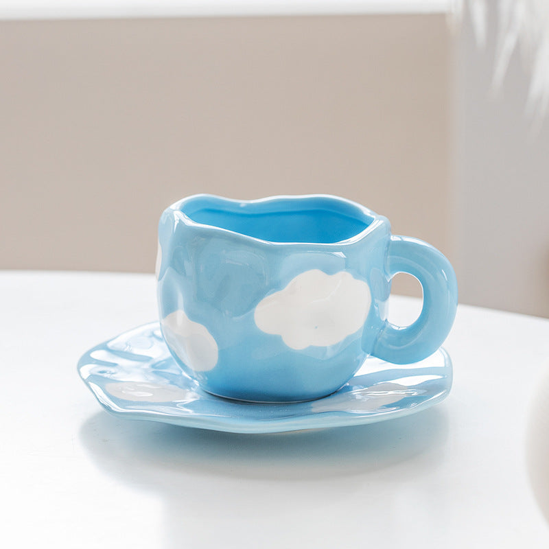 Auroura Hand-painted Coffee Cup Set