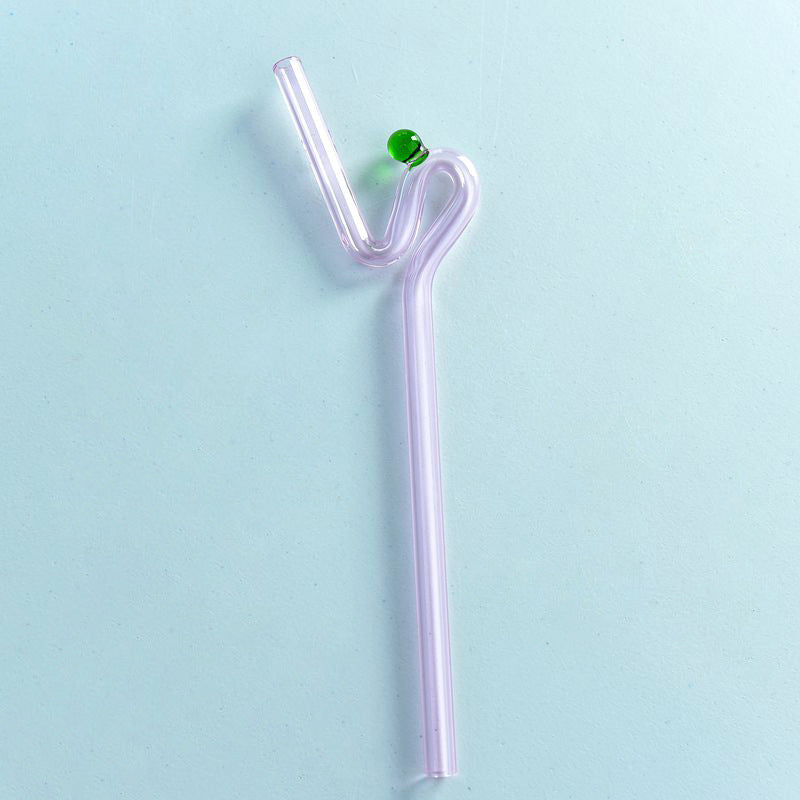 Color Pop Twisty Glass Straw