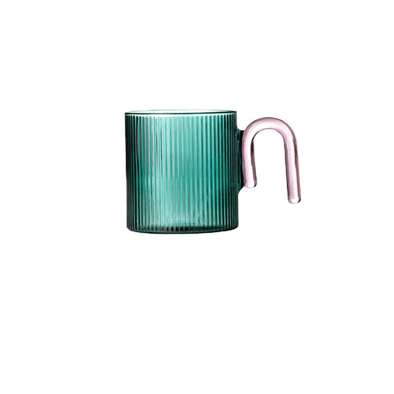 Vertical Stripe Glass Mug