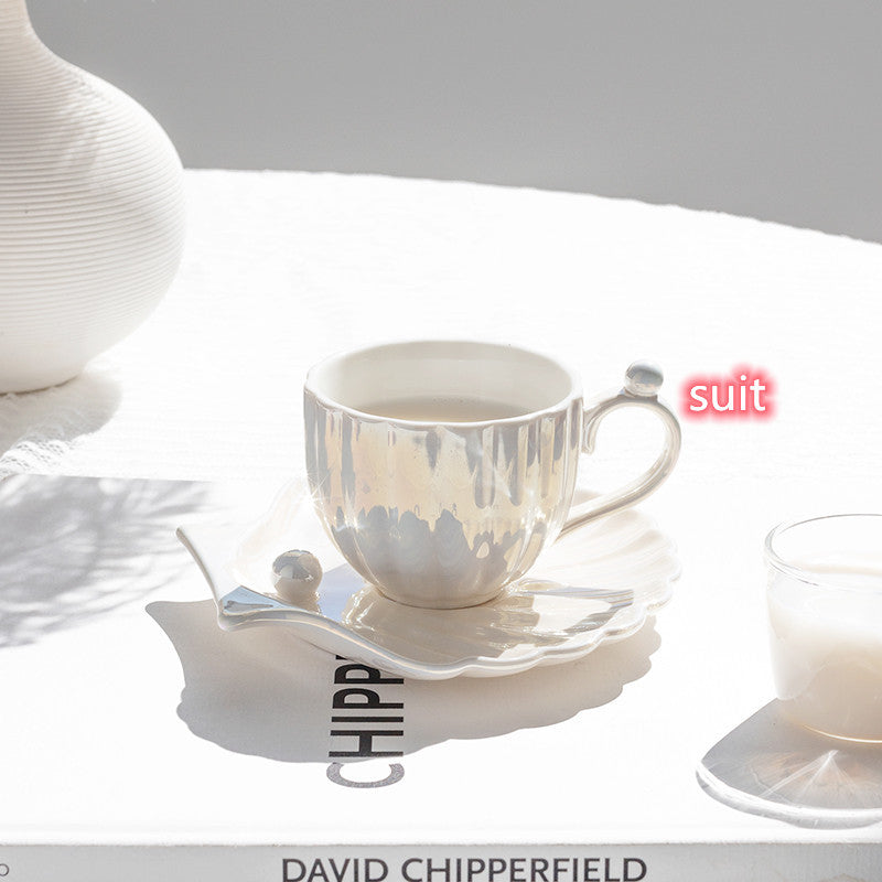 Pearl Ceramic Teacup Set