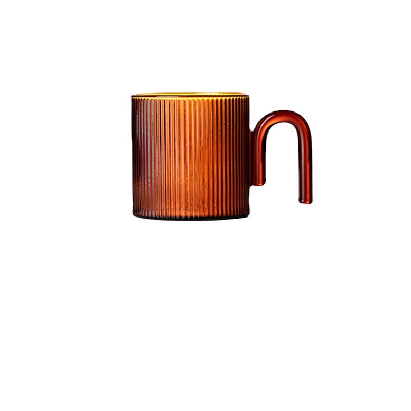 Vertical Stripe Glass Mug