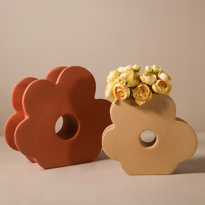 Flower Power Ceramic Vase