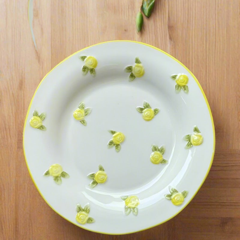 Retro Flower Dinner Plate