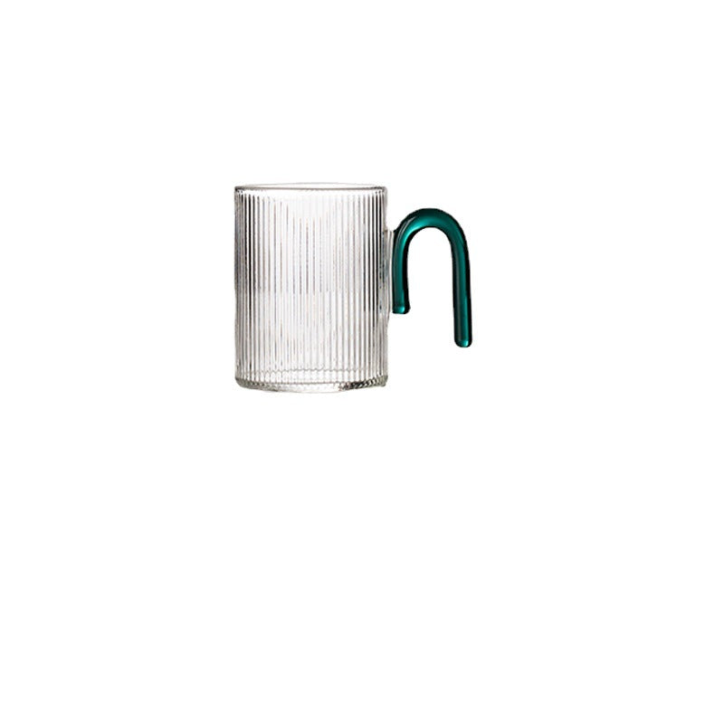 Vertical Stripe Glass Mug