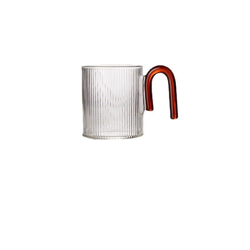 Vertical Stripe Glass Mug