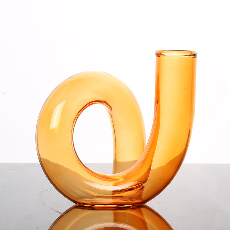 Mod Twirl Glass Vase - Bold