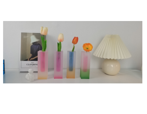 Vibrant Acrylic Flower Vase