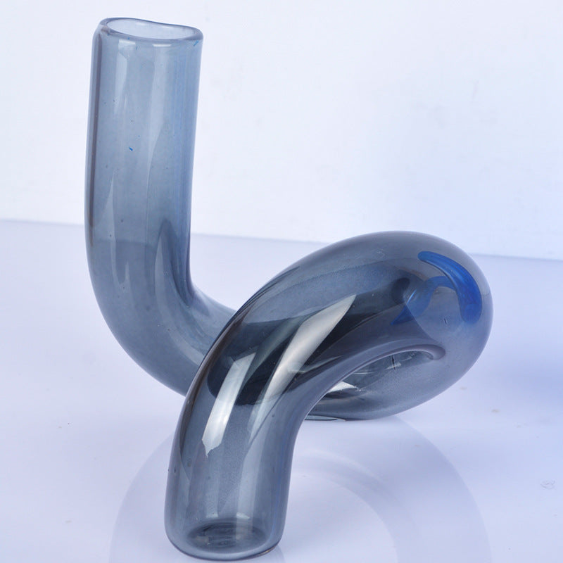 Mod Twirl Glass Vase