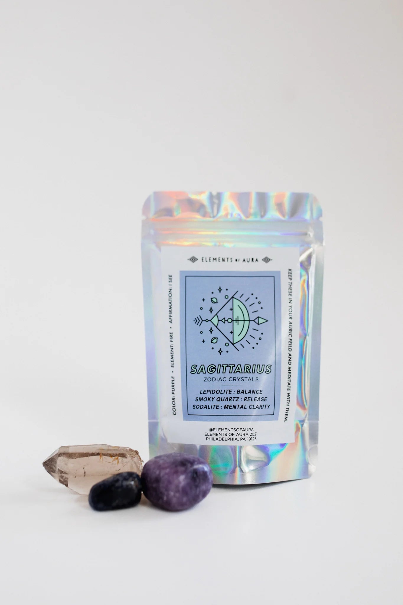 Sagittarius Crystal Set - Elements of Aura