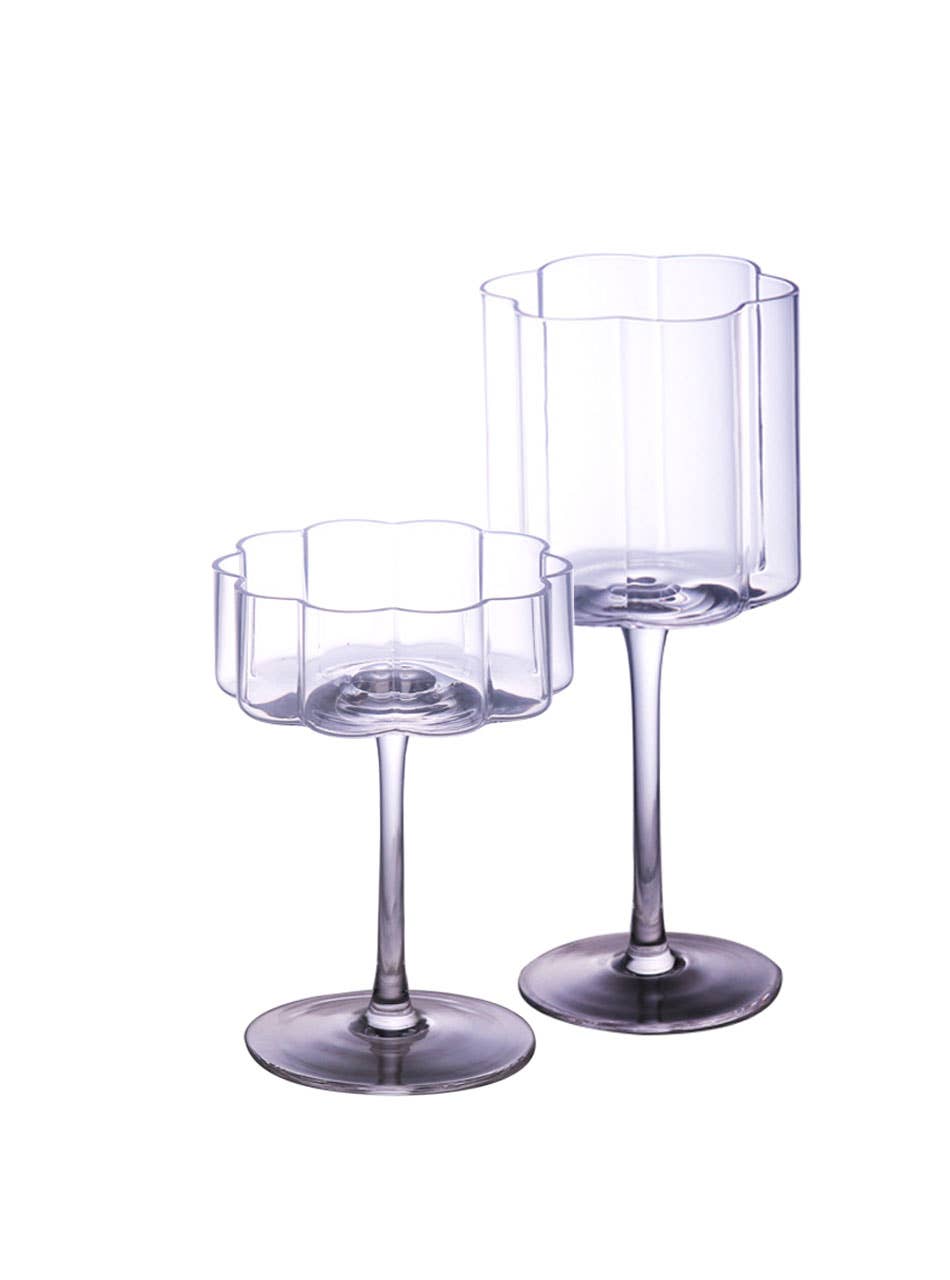 Flower  Wine Glass