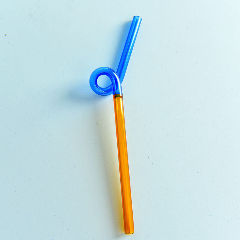 Color Pop Twisty Glass Straw