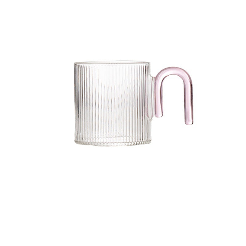 Vertical Stripe Glass Mug