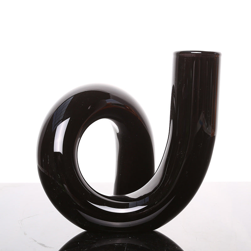 Mod Twirl Glass Vase - Bold