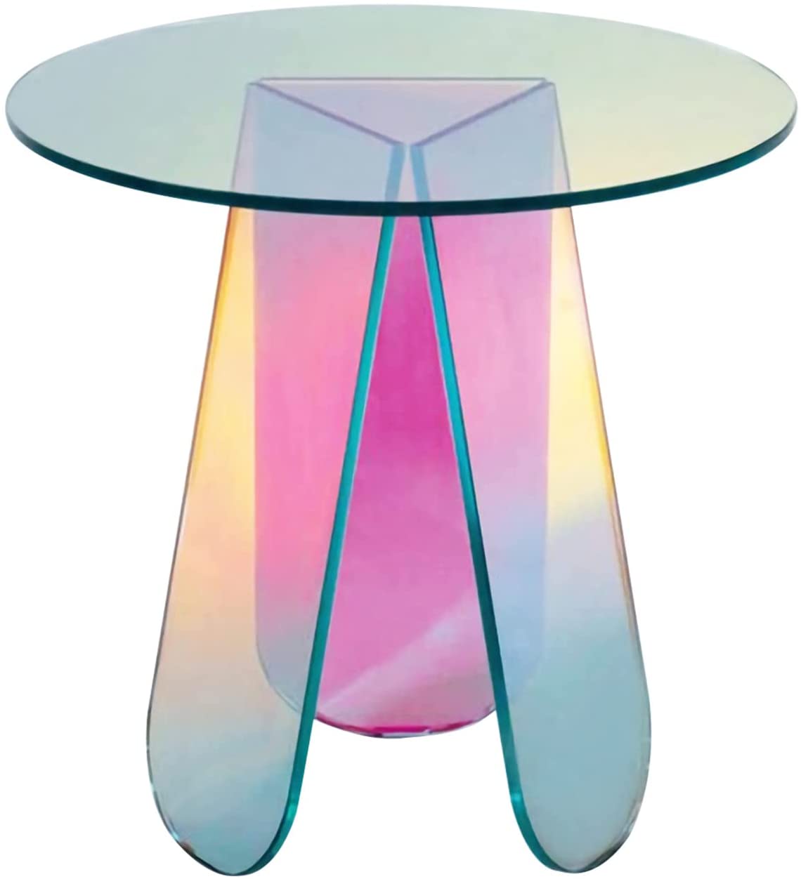 Iridescent Rainbow Side Table