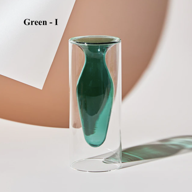 Nordic Hydroponic Colored Glass Vase