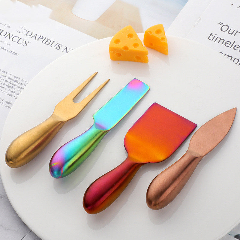 Modern Cheese Knife And Fork Set
