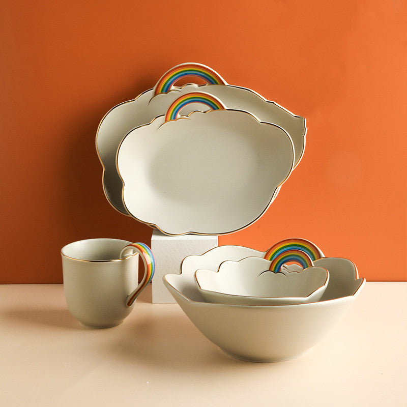Rainbow Ceramic Tableware Set